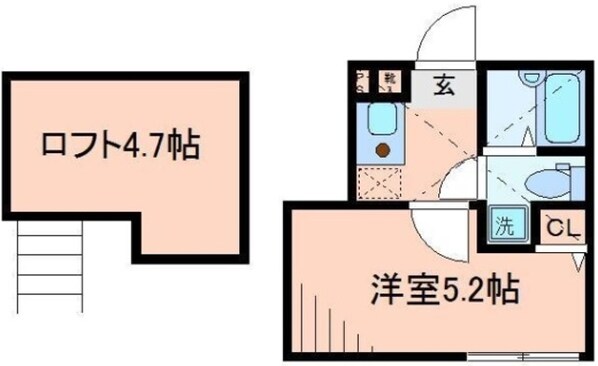 コンフォート笹塚の物件間取画像